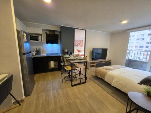 Modern 1BR Apartment with Parking Downtown Santiago