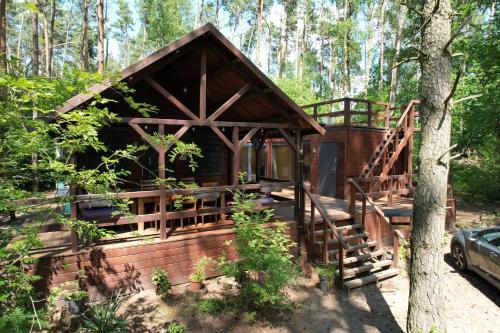 Leśny Domek nad jeziorem Budziszewskim Grzybowo wielkopolska