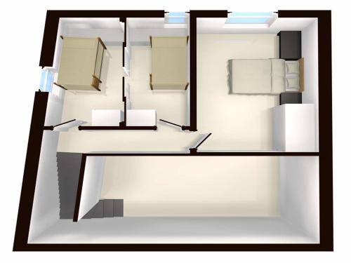 3 bedrooms, 4 beds