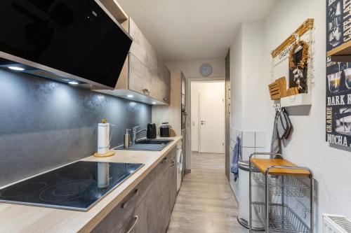 virtuve, Diemelseeholiday mit Kamin in Diemelsee