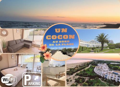 Studio - Résidence en 1ère ligne de la Plage - Parking privé sécurisé