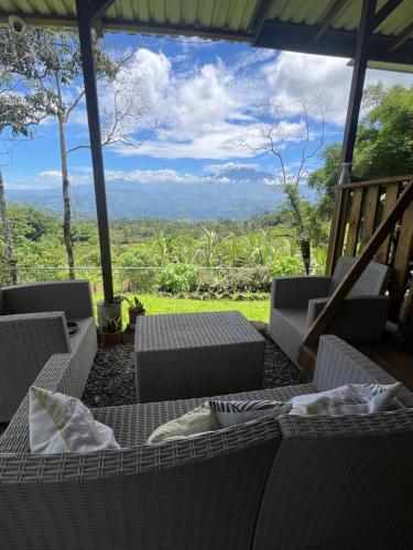 Balcony/terrace, Finca Rica Organic Cacao Farm Volcano View and Pool in Bajo Tigre