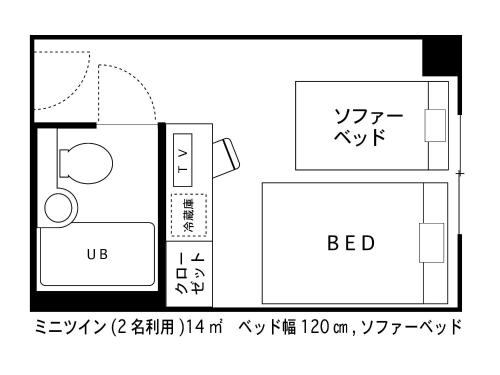 2 twin beds