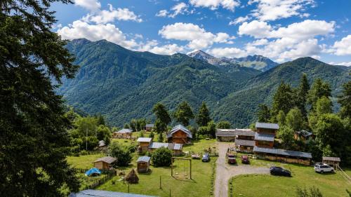 Viesnīcas āriene, Heshkili huts and cabins Svaneti in Bagvdanari