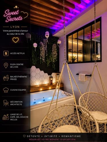 SWEET LEONE II -appartement avec spa privé-Lyon Place Terreaux