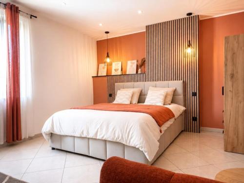 床, Studio Cosy tout équipé 40m2 - Entrée autonome - Parking gratuit (Studio Cosy tout equipe 40m2 - Entree autonome - Parking gratuit) in 梅策維斯