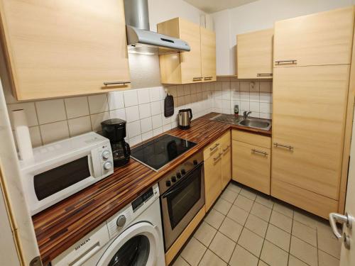 köök, 2-Zimmer Ferienwohnung in Großbeeren in Grossbeeren