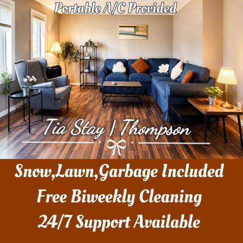 . Crew-Friendly 4BR, 2 Living Areas, Free Parking