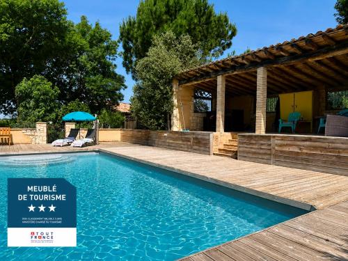 Domaine Ghislaine farm and cottage 12p with pool in Vares