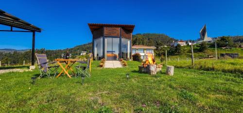 Cabaña Pantano de Vargas con fogata y parrilla privado