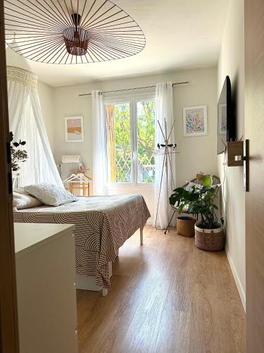 Superbe Chambre Privée Centre-ville Parking Clim Grand appartement Calme Luxe