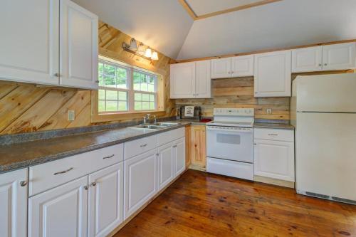 Kitchen, Newly Restored Waterfront Cottage with Private Dock, Fireplace, & Farm - Dogs OK in Jefferson (ME)