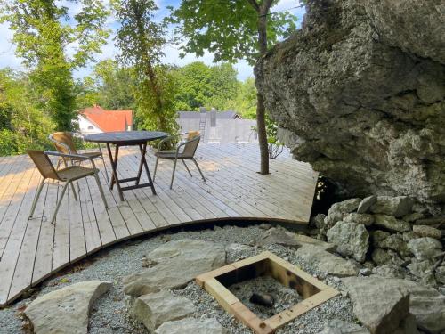 balkon/taras, Nordic Stone House - Lummelunda Caves in Nyhamn