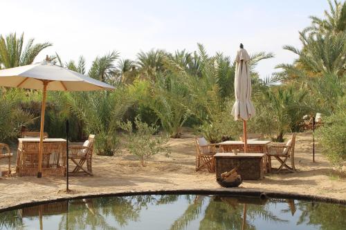 Peldbaseins, Tanirt ecolodge in Siwa
