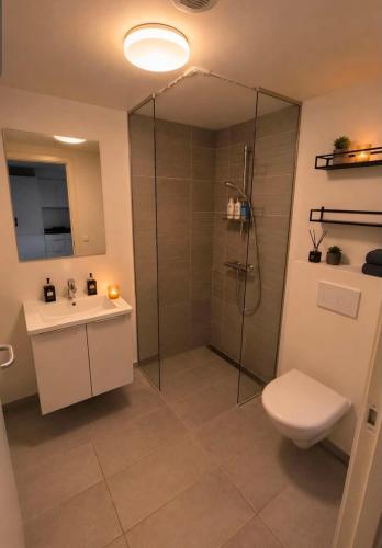 Scandinavian apartment- Balcony- Free parking in Aarhus V