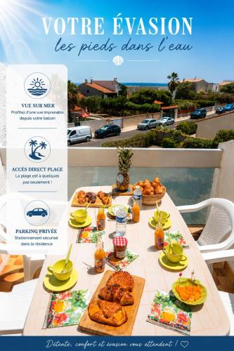 Le Reflet de la Mer - Beach access- Private parking