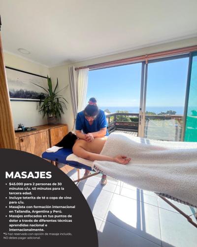 Masajes, Viento Sur Pichilemu Lodges Cama King con Calientacamas in Pichilemu