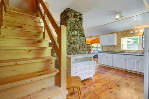 Kitchen, Newly Restored Waterfront Cottage with Private Dock, Fireplace, & Farm - Dogs OK in Jefferson (ME)