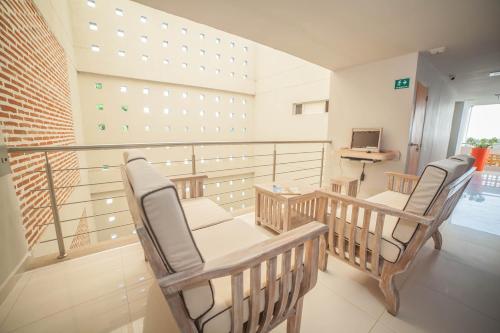 Shared lounge/TV area, Hotel Mar del Plata in El Bosque