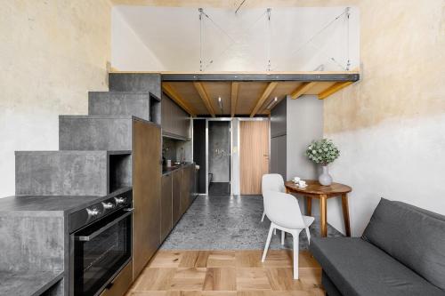 Stylish architectural nook in Prague