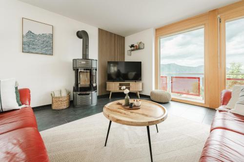 Bergchalet mit Panoramablick nahe Brienz in Axalp