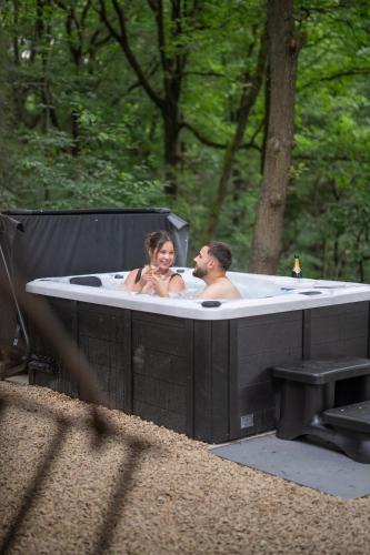 Vintage Barn with Jacuzzi in Nature in Trooz