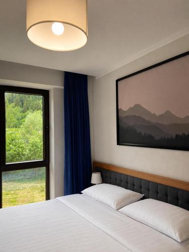 Exterior view of Aparthotel Room 107 at Orbi Palace in Bakuriani