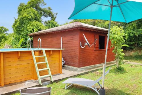Jardin, Bungalow charmant au Gosier in Mare Gaillard