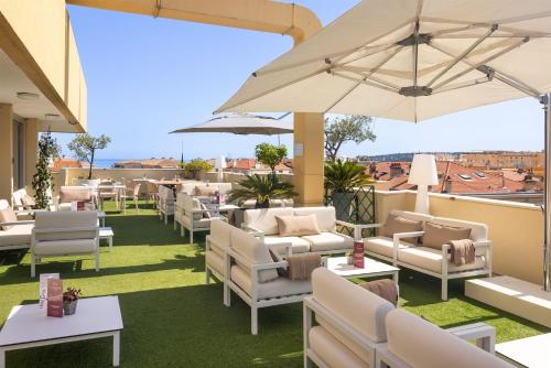 酒吧/休闲厅, 芒通地中海贝斯特韦斯特酒店 (Best Western Hotel Mediterranee Menton) in 芒通