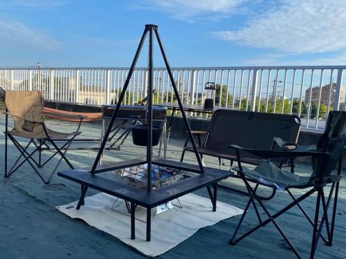 Градина, top floor view penthouse!it's possible to20people in Minami