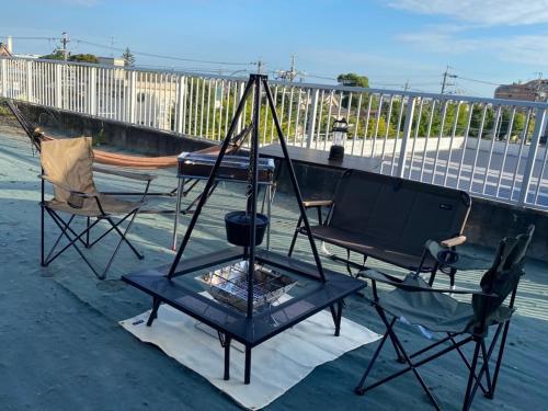Удобства, top floor view penthouse!it's possible to20people in Minami