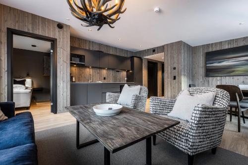 кухня, Alpelia Mountain Escape in Hemsedal - apt 203 in Хемседал