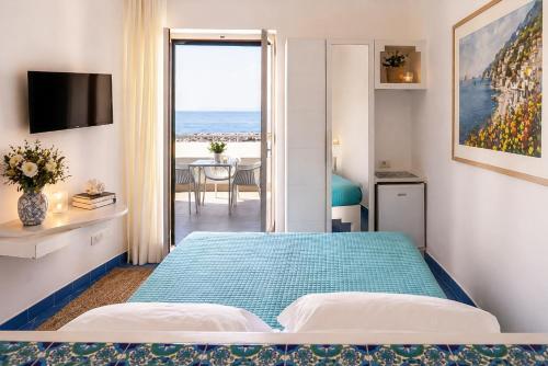 Tweepersoonskamer met 1 of 2 bedden, superior, uitzicht op zee