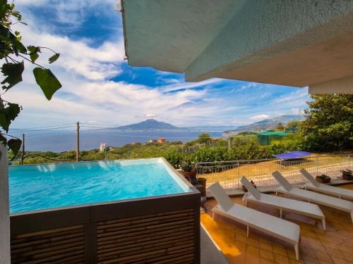 Villa Blu Sorrento seaview pool terrace and Jacuzzi