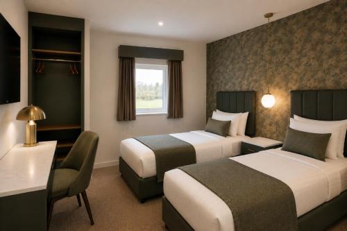 2 twin beds