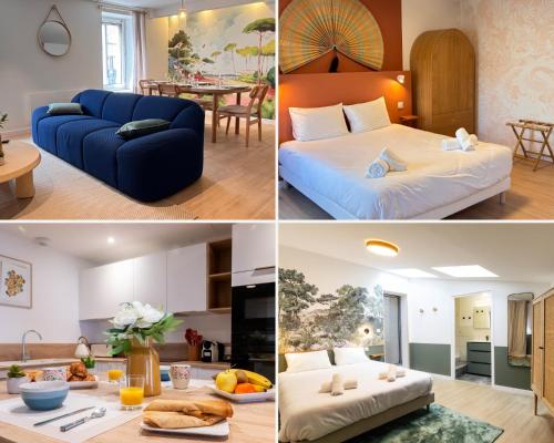 Grand Appartement 2 chambres et 2 SDB, Balnéo, Centre-ville, Quimper