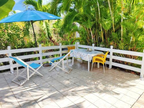 Studio avec vue sur mer à Marigot - 30 m² - Jardin - Location saisonnière - Vieux-Habitants