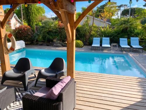 Villa charmante à Soulac-sur-Mer avec piscine privée gîte à louer Soulac-sur-Mer