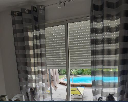 View, Villa accueillante a Colonzelle avec piscine privee in Colonzelle