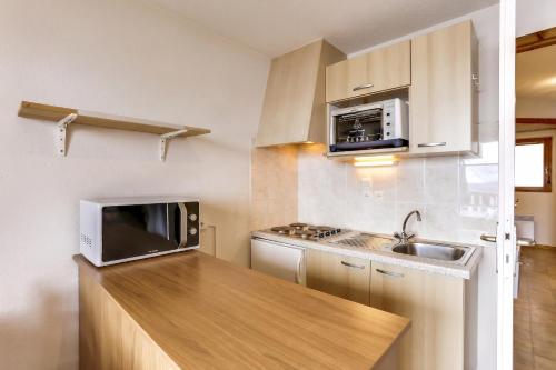 Konyha, Appartement familial avec vue sur le lac 35 m² in Thollon-les-Memises