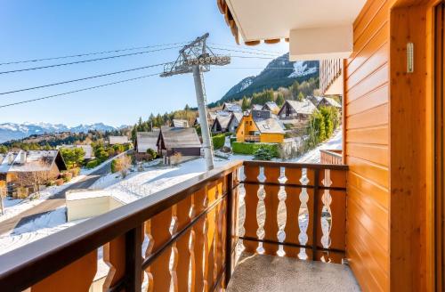 Erkély/terasz, Appartement familial avec vue sur le lac 35 m² in Thollon-les-Memises