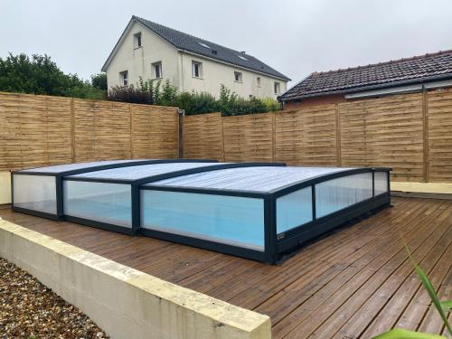 La ferme d'Hareauville - Heated swimming pool