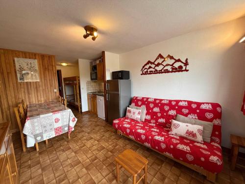 Appartement cosy aux Saisies, 5 pers, 27m², balcon, proche pistes et commerces