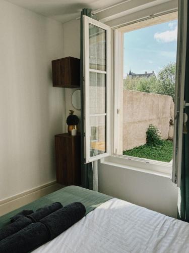 Vue Château ,Centre Ville , Loire, Maison Commire , climatisé