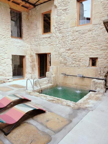 Patio y Calados Rioja Suites AT - Piscina en lago histórico & calados subterráneos