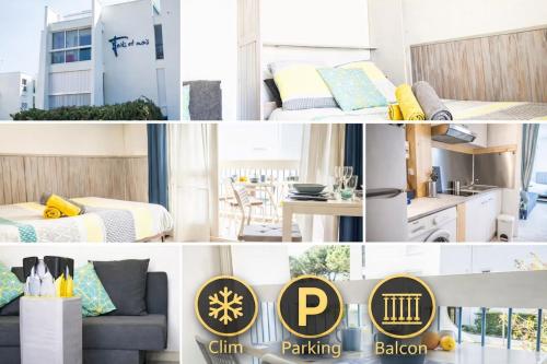 CEL'STUDIO-Parking privé-Clim réversible -Balcon-Lave-linge-Lit - POINT ZERO - Location saisonnière - La Grande-Motte