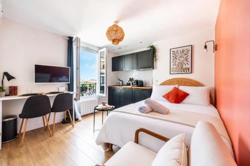 Studio charmant RER C direct Paris et Tour Eiffel - Location saisonnière - Vitry-sur-Seine