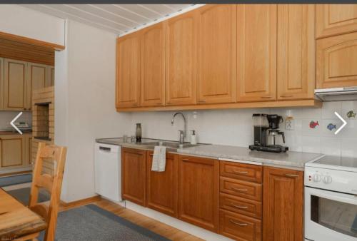 Kitchen, Revontulet ZH River & Lake Retreat, Toivakka in Oravasaari