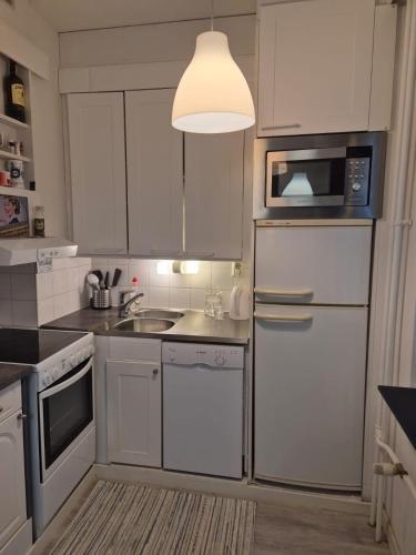 Køkken, Hamina Comfort Apartment in Hamina