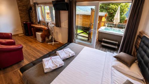 Les chambres et Roulottes des Noisetiers in Leysin